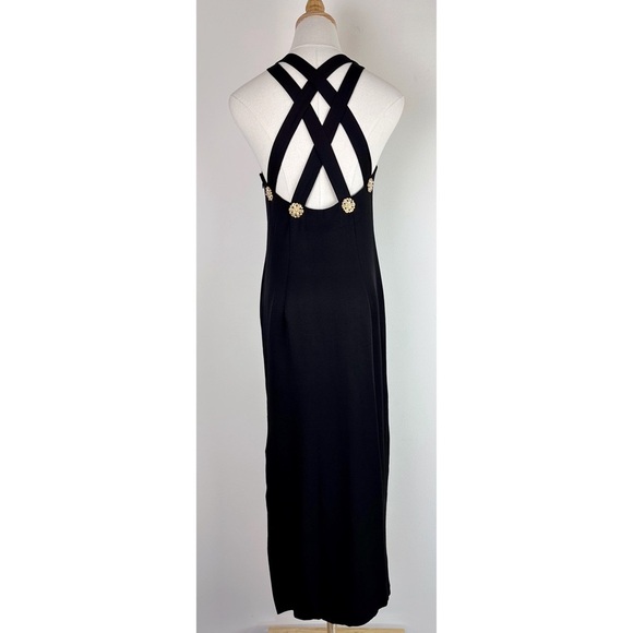 Geary Roark Kamisato Vintage 80's Black Dress - Picture 4 of 12